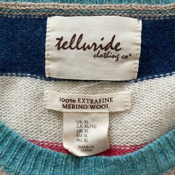 Telluride | Multicolour Heart Merino Wool Sweater - Picture 6 of 10